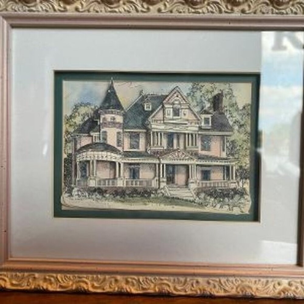 Patsy Gullett Sculptured Watercolors 1897 Queene Anne Victorian Carmichael House